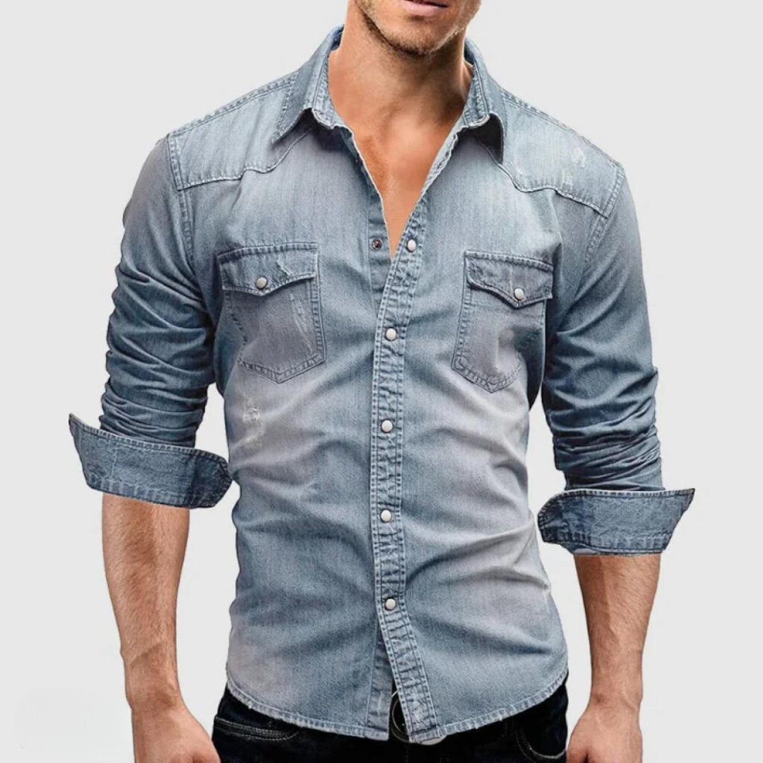 Isaak™ - Retro Denim Shirt