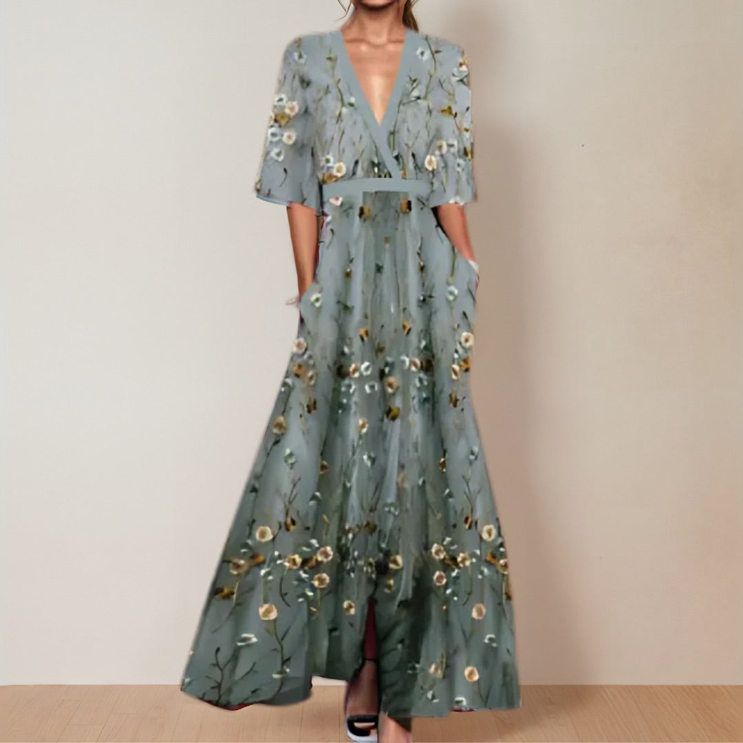 Jane - Elegant Floral Dress