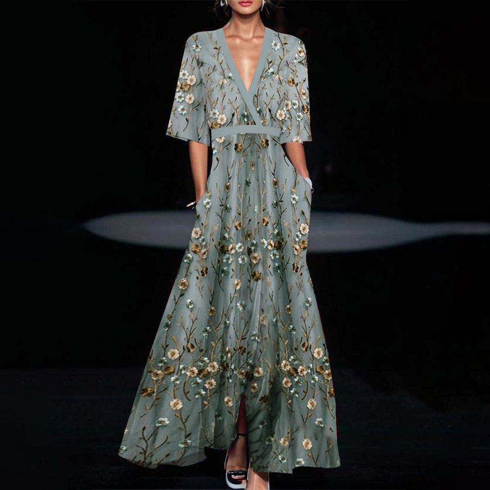Jane - Elegant Floral Dress