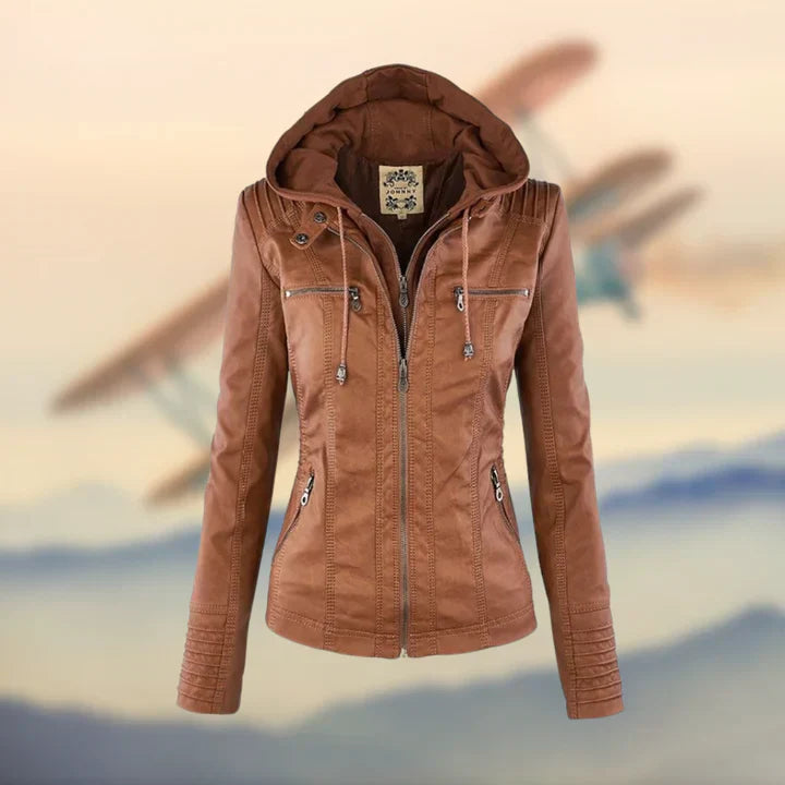 Janina – Elegant and Unique Leather Jacket