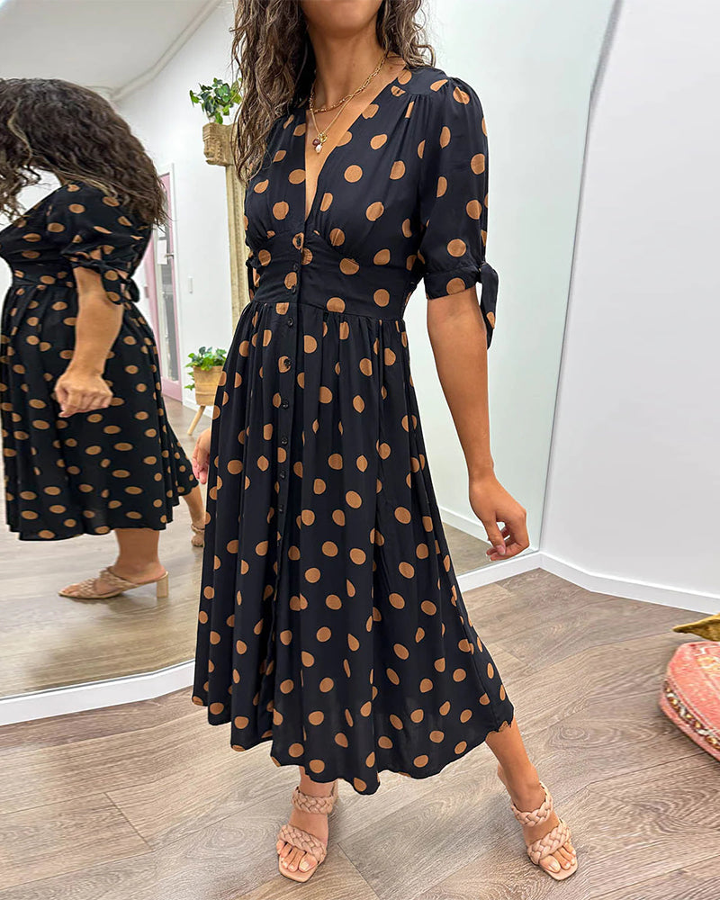 Janis – Stylish Dress with V-Neck