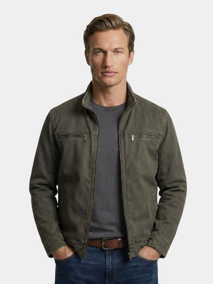 Jaume – Vintage Jacket in Olive Tree Look