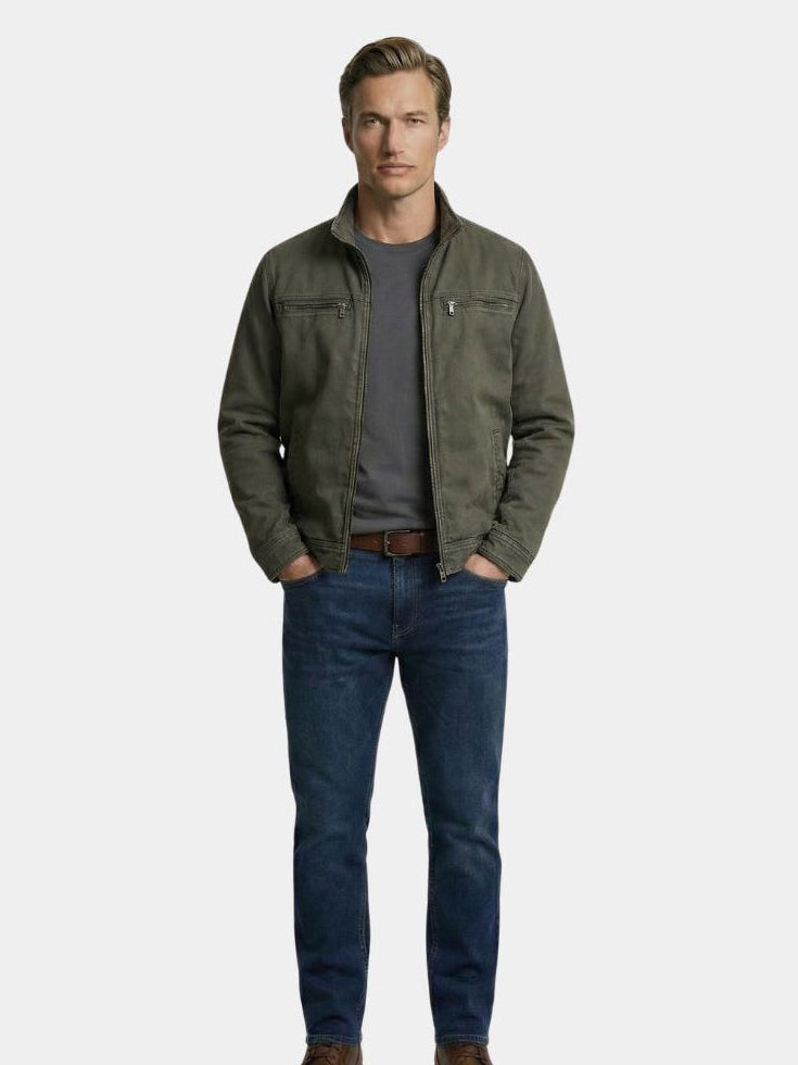 Jaume – Vintage Jacket in Olive Tree Look