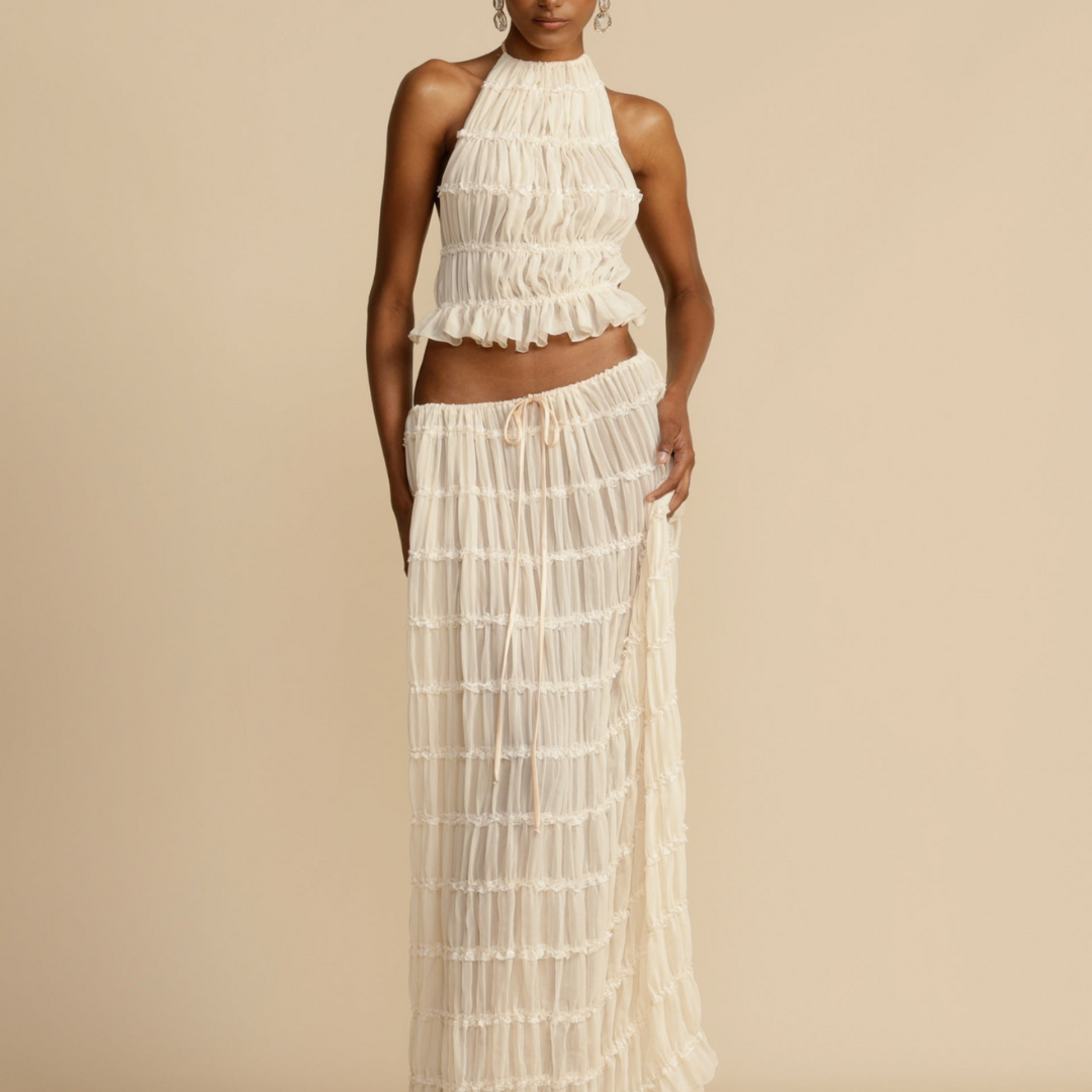 Jeanette Tank Top and Skirt Set