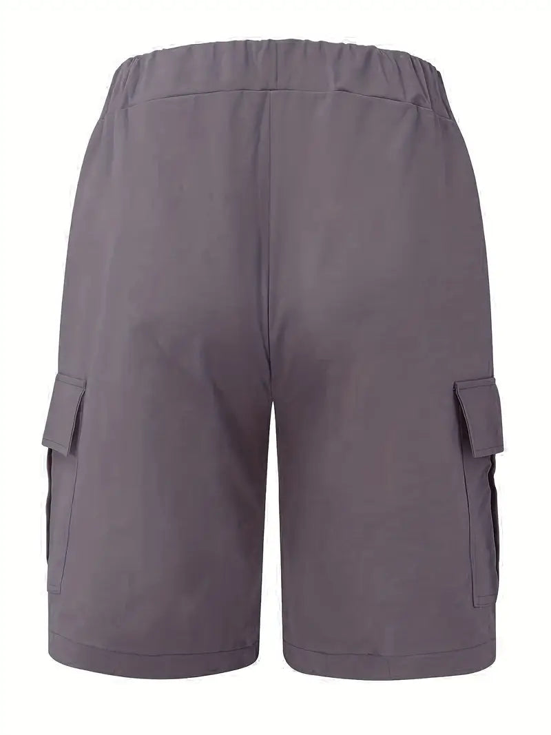 Jelte – Casual Non-Stretch Drawstring Cargo Shorts