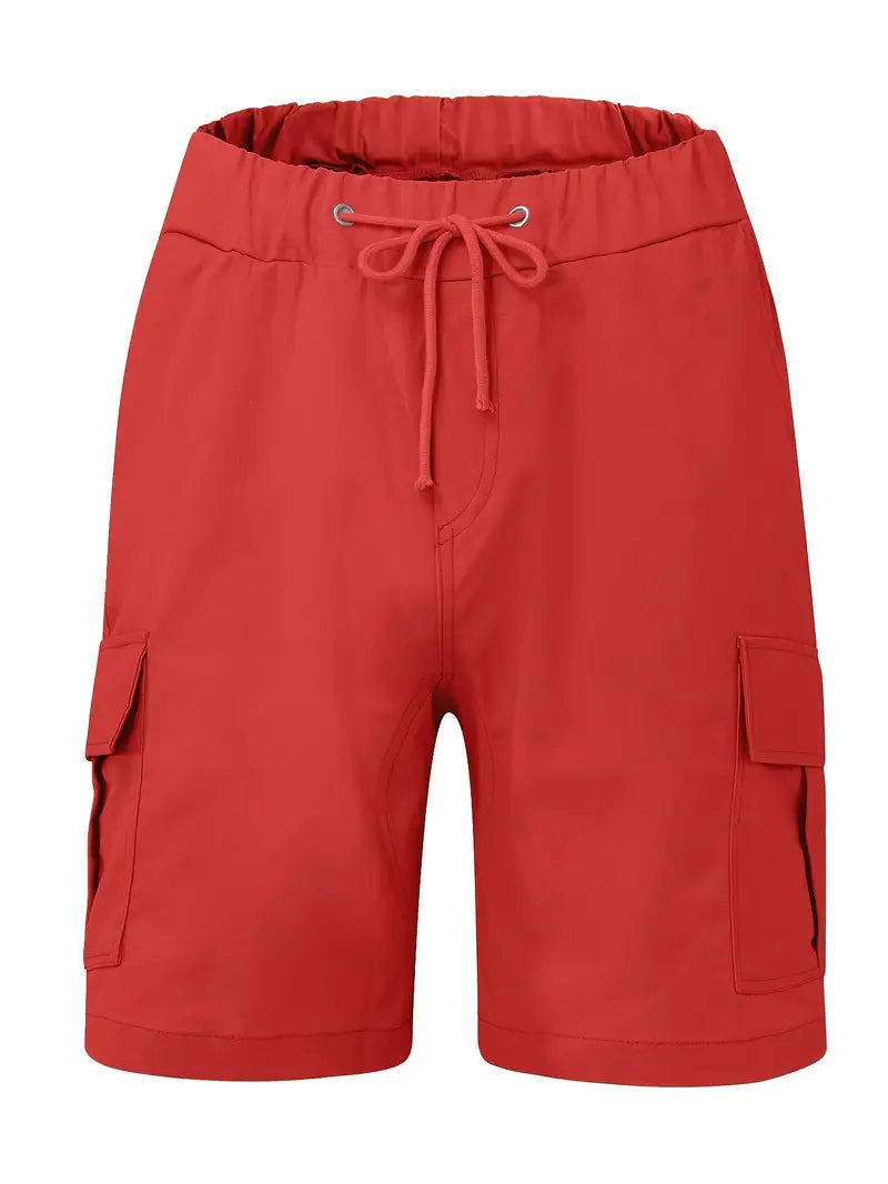 Jelte – Casual Non-Stretch Drawstring Cargo Shorts