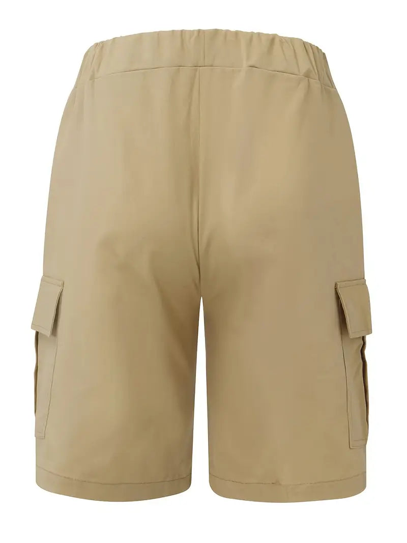 Jelte – Casual Non-Stretch Drawstring Cargo Shorts