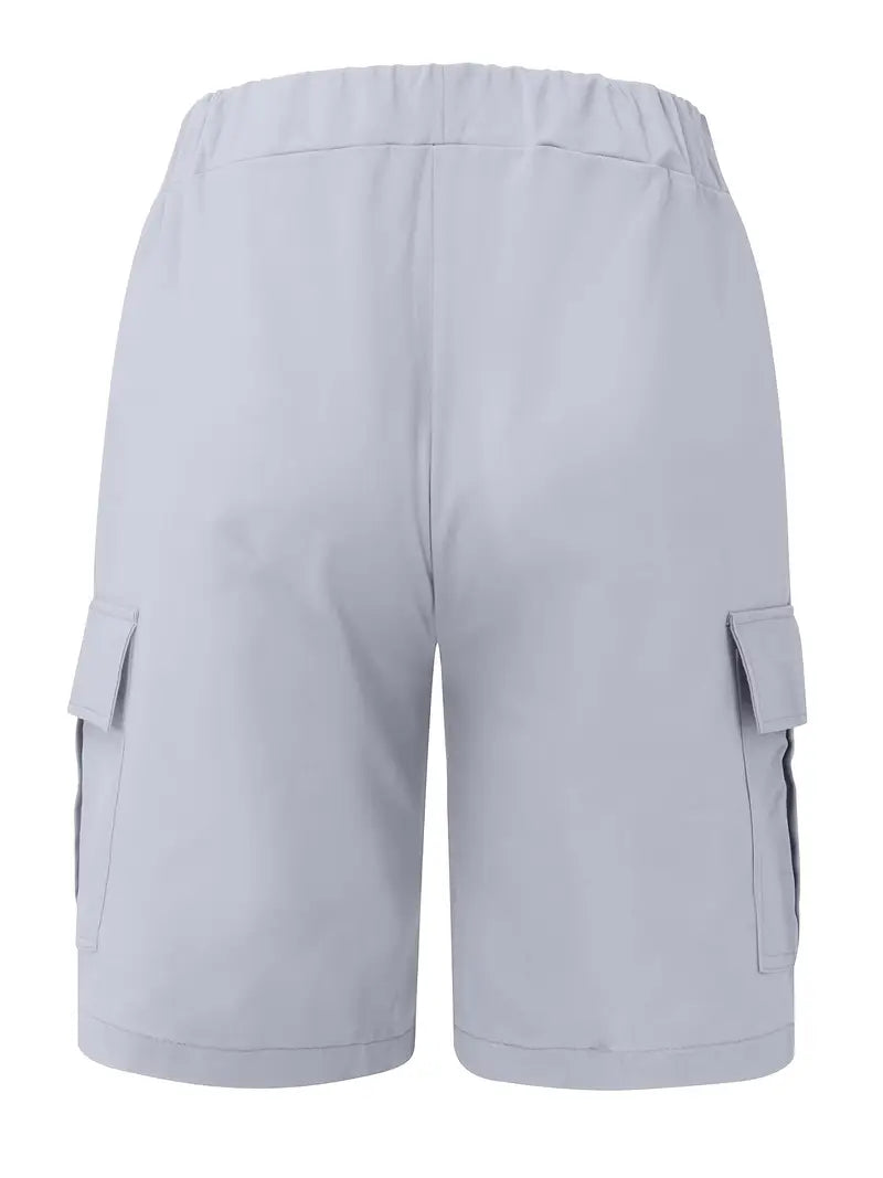 Jelte – Casual Non-Stretch Drawstring Cargo Shorts