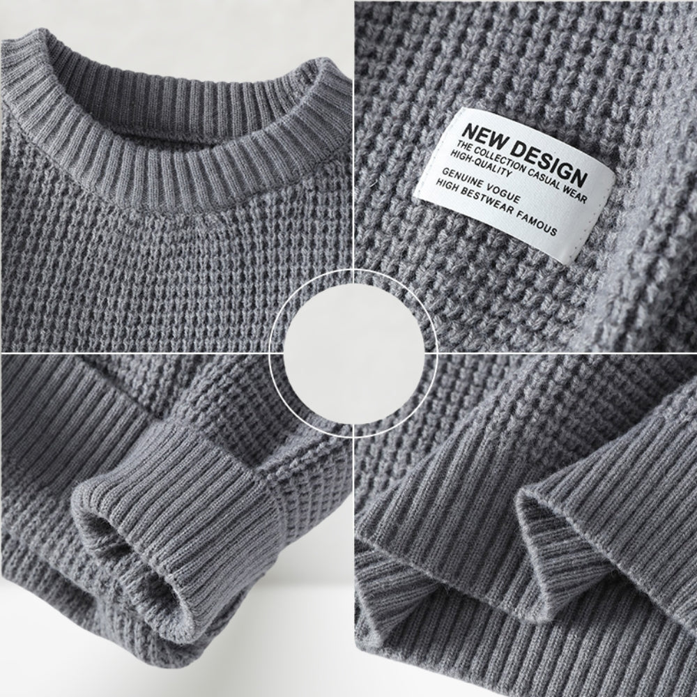 Jesse - Crew Neck Knitted Sweater