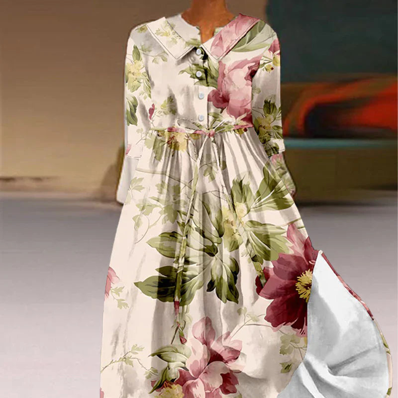 Jitske - Lace Dress with Floral Print