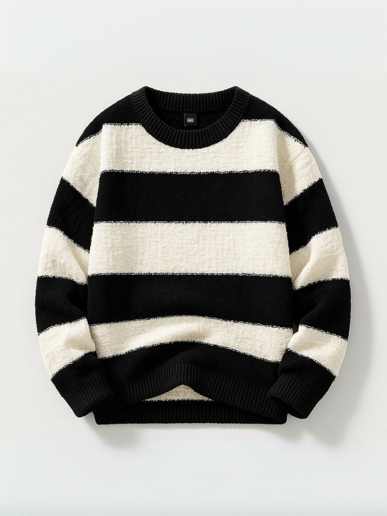 Jorren – Round Neck Stripe Sweater