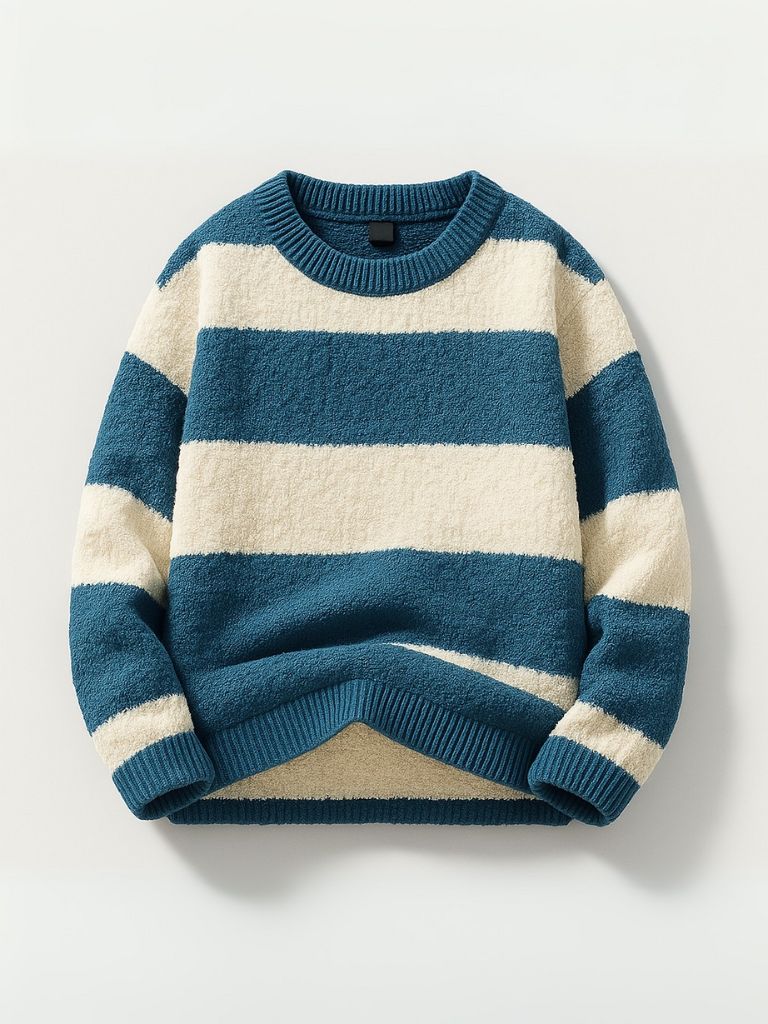 Jorren – Round Neck Stripe Sweater