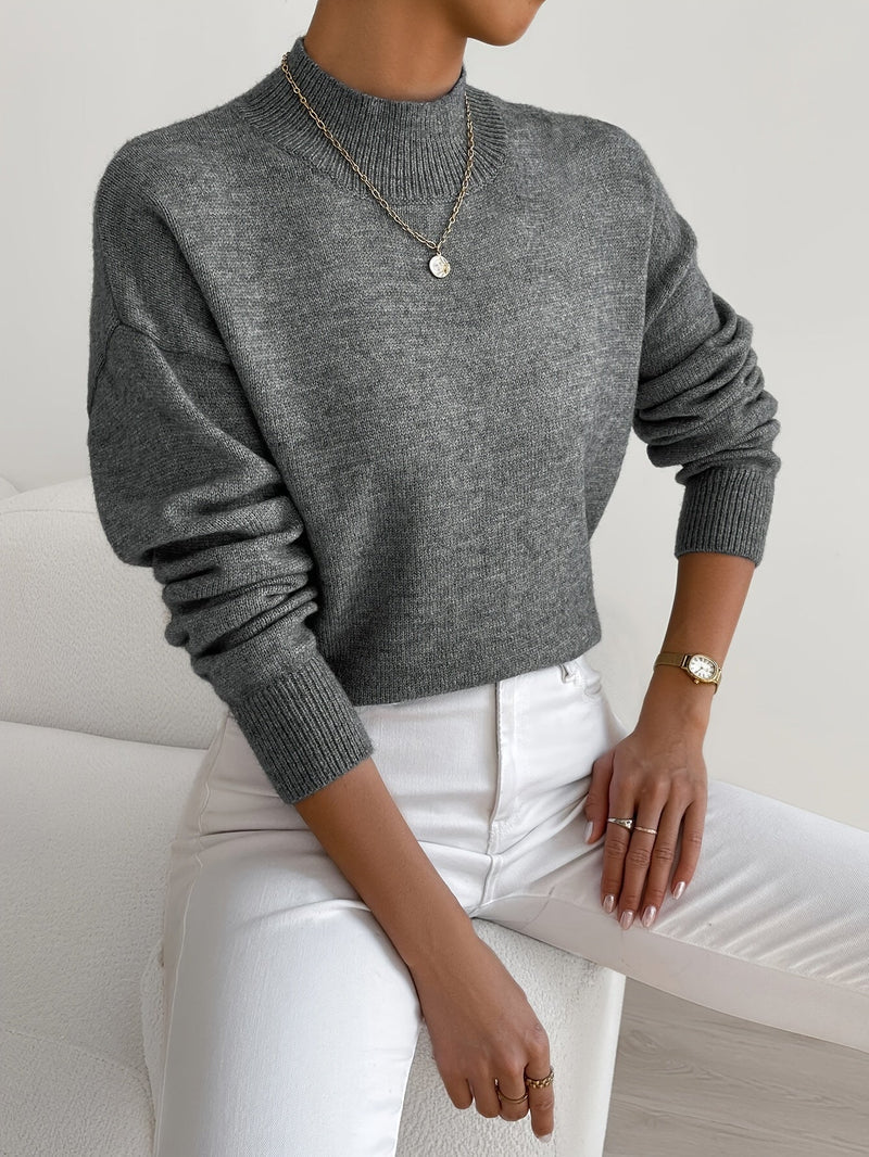 Jorun - Comfortable Sweater with High Collar