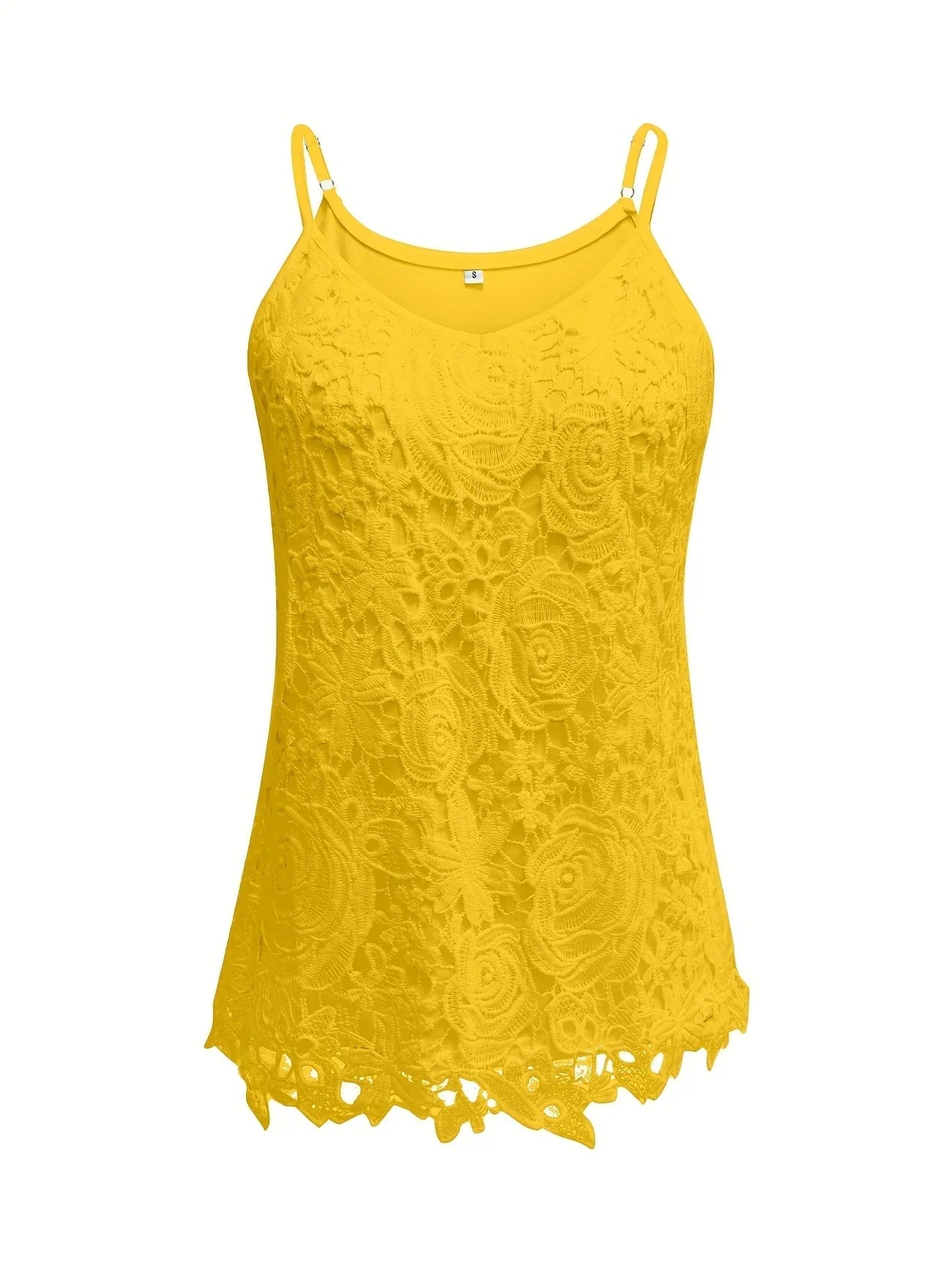 Juna – Elegant Sleeveless Lace Top with V-Neck