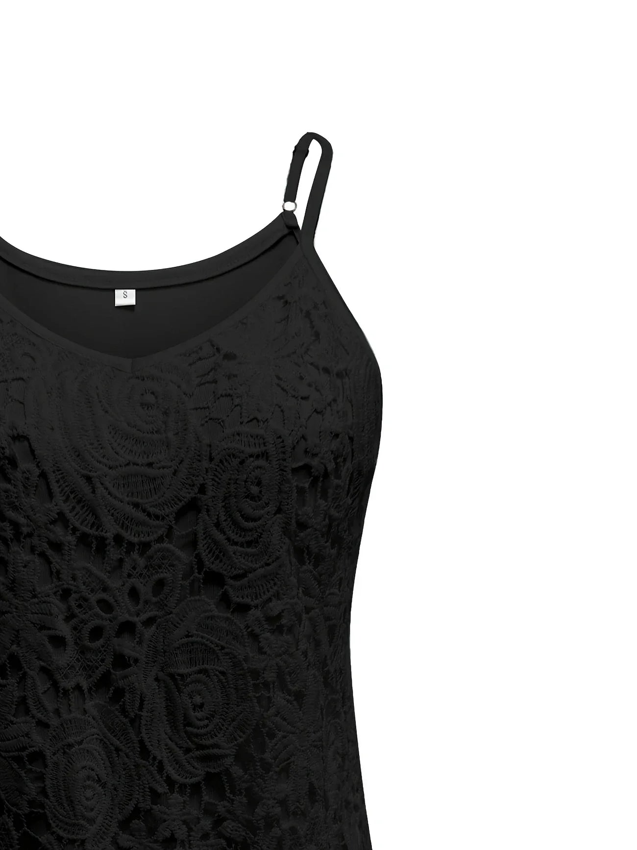 Juna – Elegant Sleeveless Lace Top with V-Neck