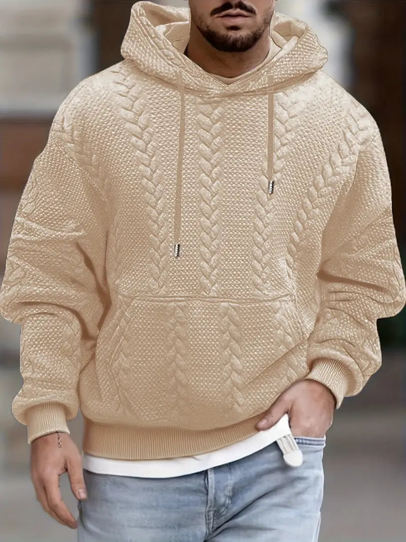 Justus – Long-Sleeve Knit Sweater with Hood