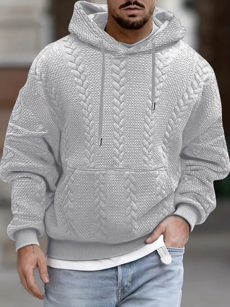 Justus – Long-Sleeve Knit Sweater with Hood