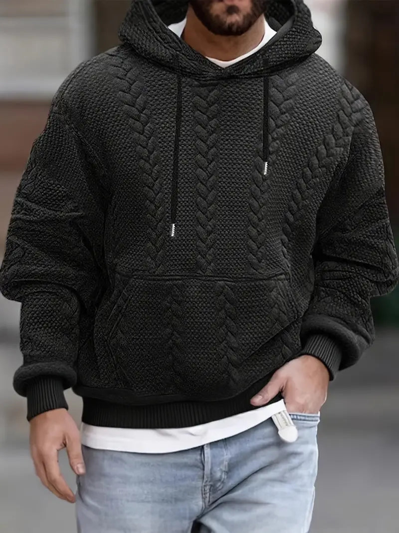 Justus – Long-Sleeve Knit Sweater with Hood