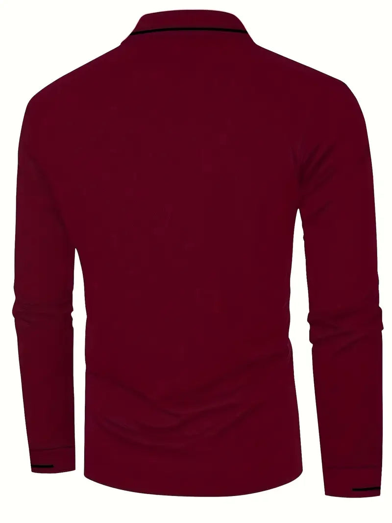Karunaratne – Stylish Long Sleeve Polo Shirt