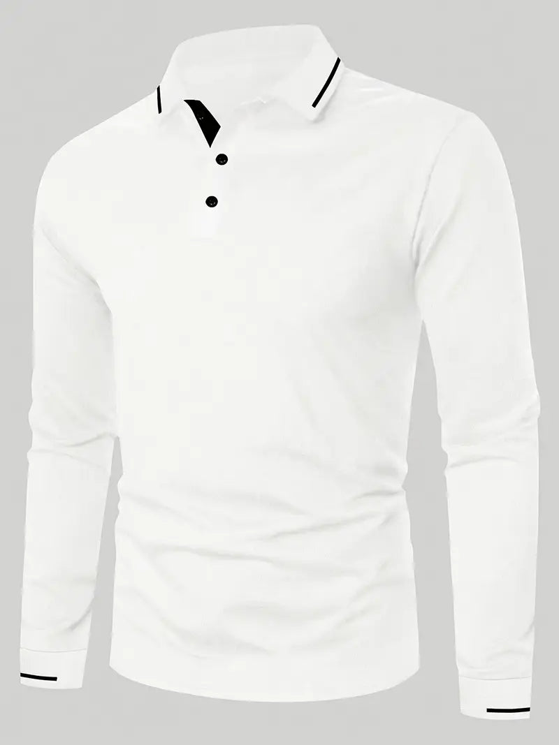 Karunaratne – Stylish Long Sleeve Polo Shirt
