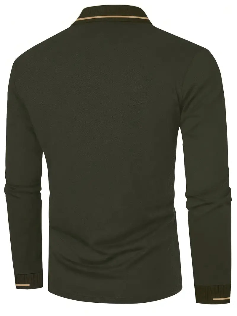 Karunaratne – Stylish Long Sleeve Polo Shirt