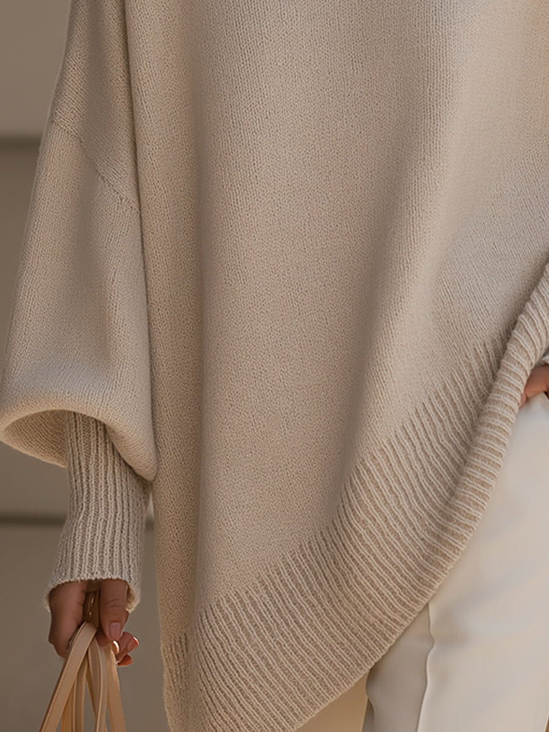 Kimia - Oversized Knitted Crew Neck Sweater