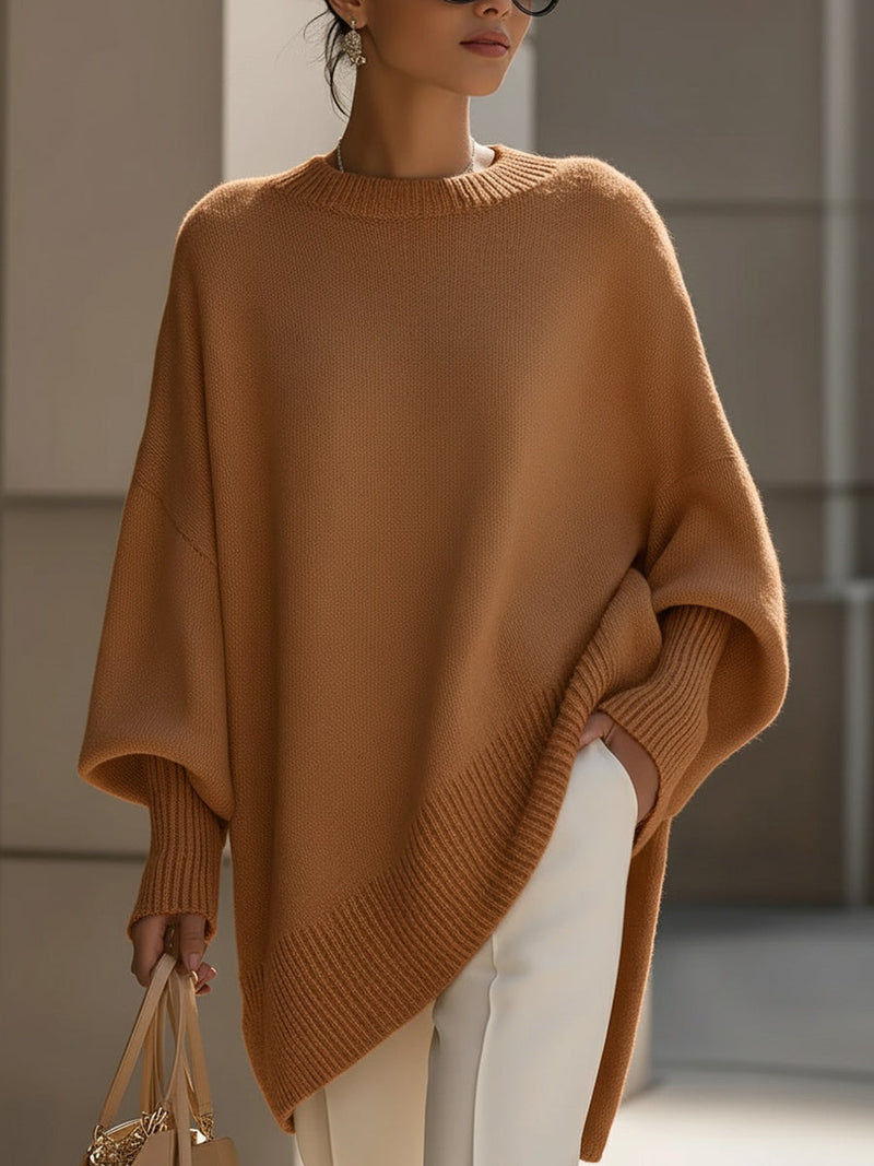 Kimia - Oversized Knitted Crew Neck Sweater