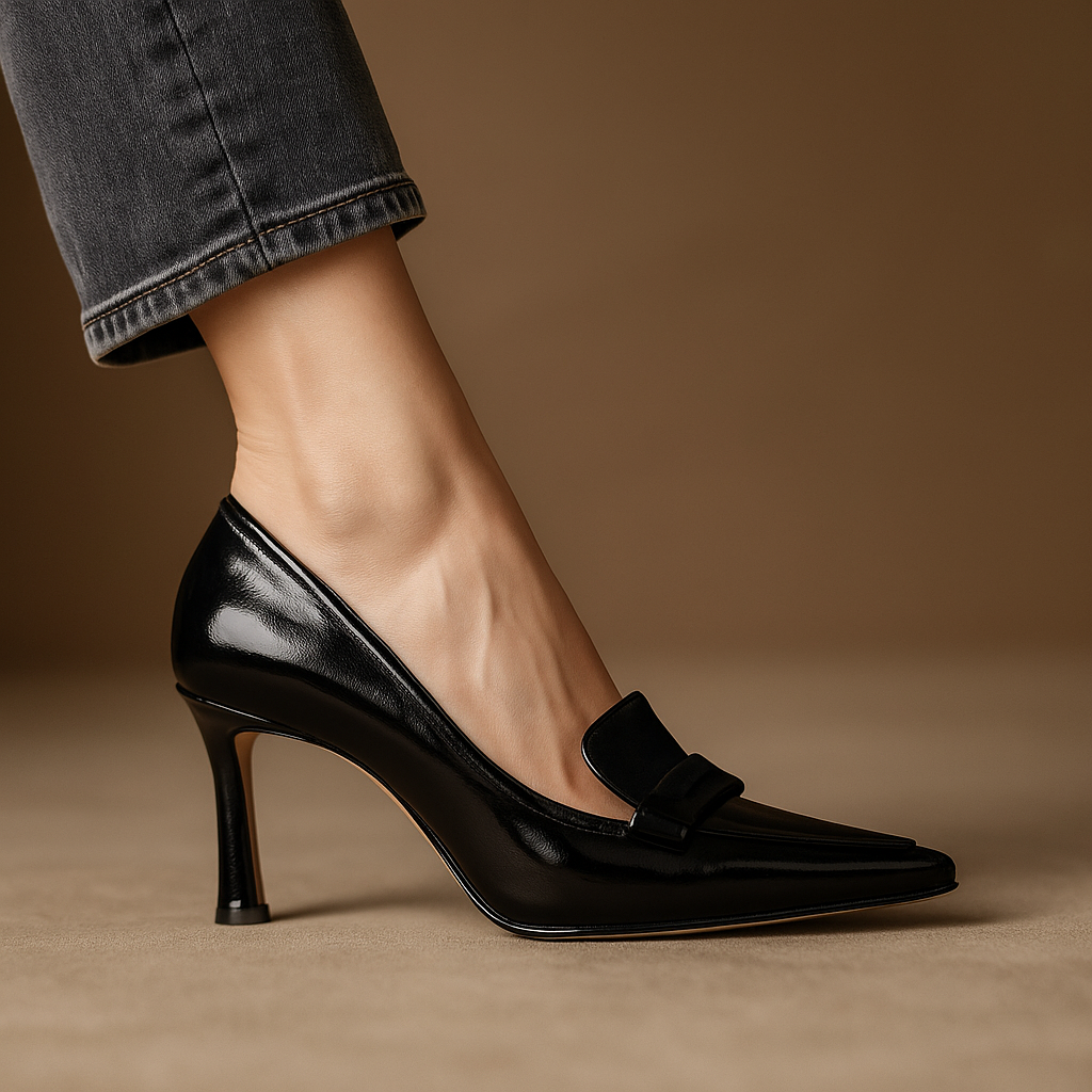 Kimiko - Patent Leather Pumps with Pointed Toe