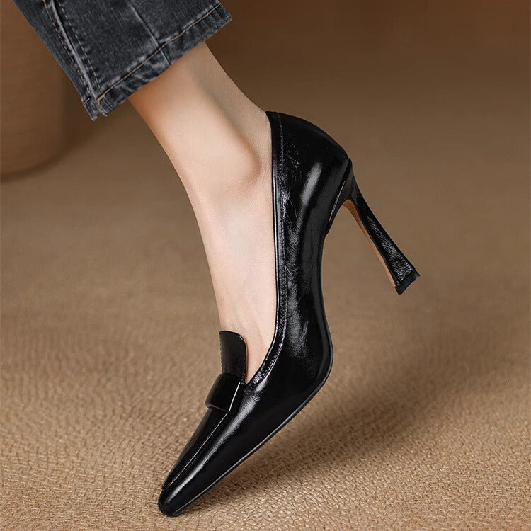 Kimiko - Patent Leather Pumps with Pointed Toe