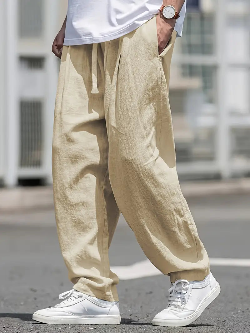 Kirk - Breathable Cotton Pants with Pockets