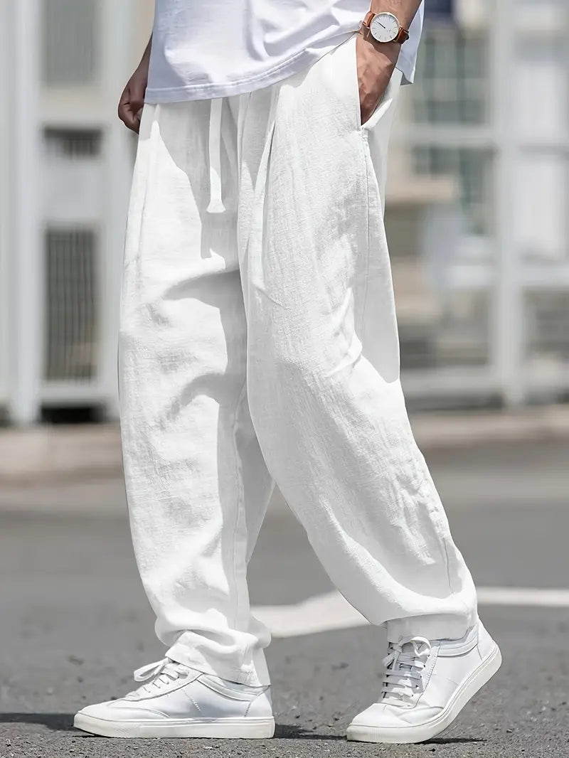 Kirk - Breathable Cotton Pants with Pockets