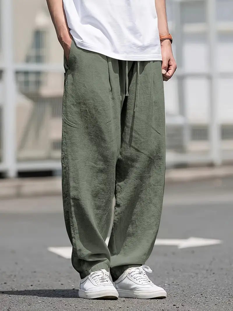 Kirk - Breathable Cotton Pants with Pockets