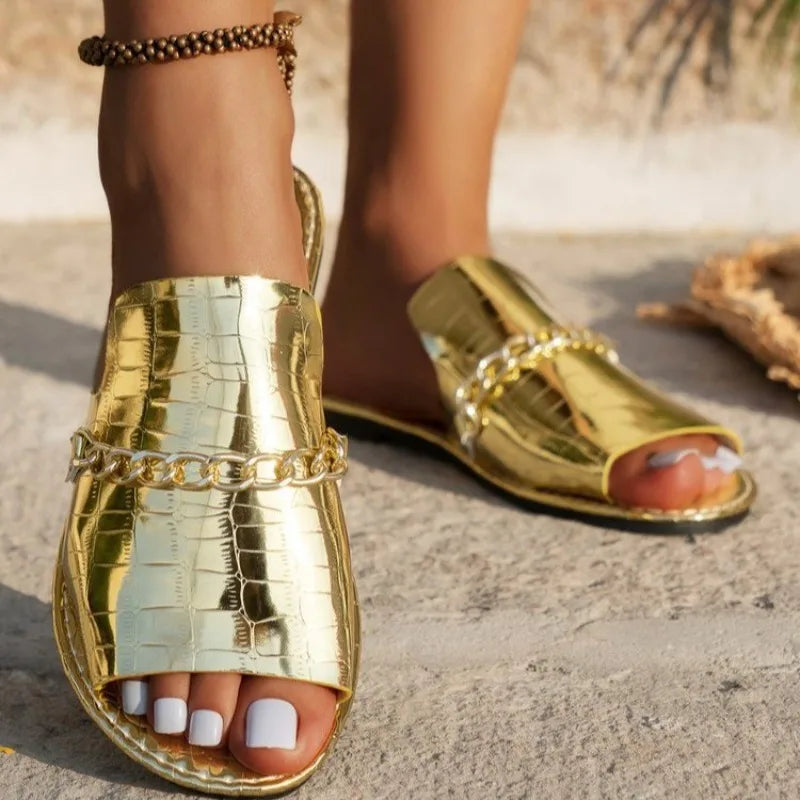 Klavdiya - Sandals with Chain