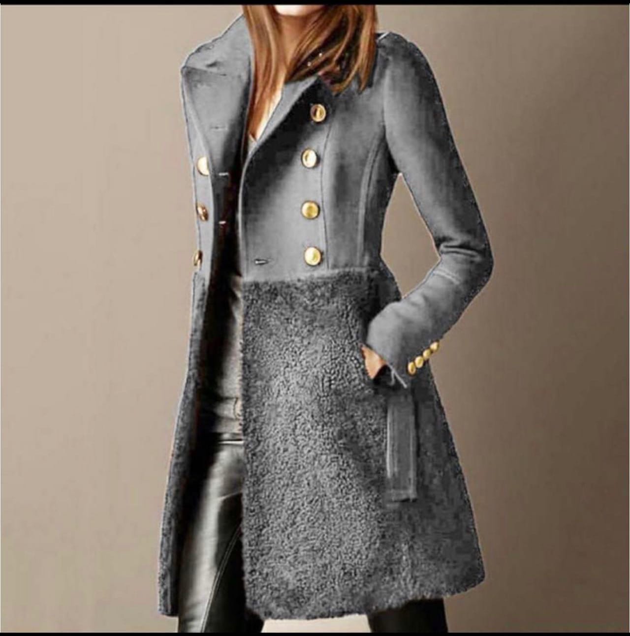 Kolinda – Double-Breasted Winter Coat with Pockets