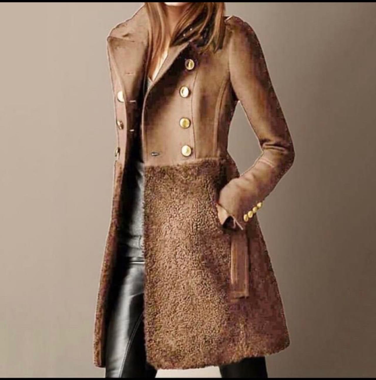 Kolinda – Double-Breasted Winter Coat with Pockets