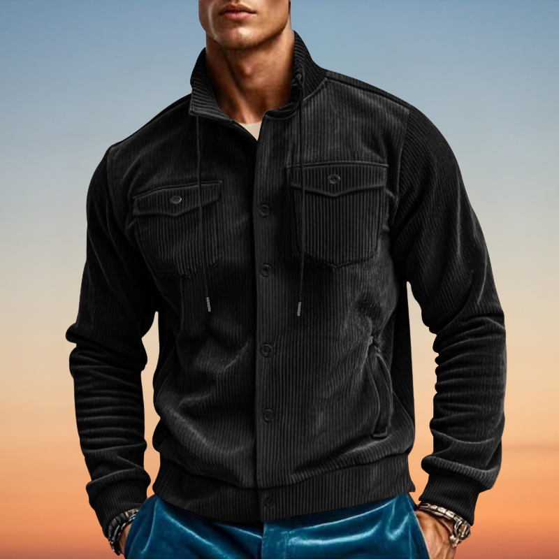 Larry - Jacket with Cord Collar