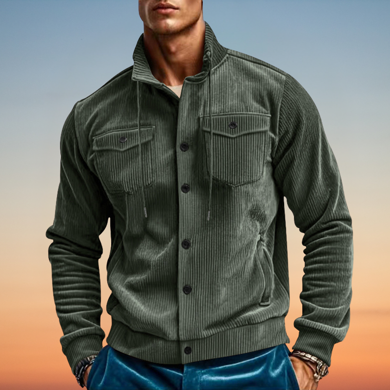 Larry - Jacket with Cord Collar