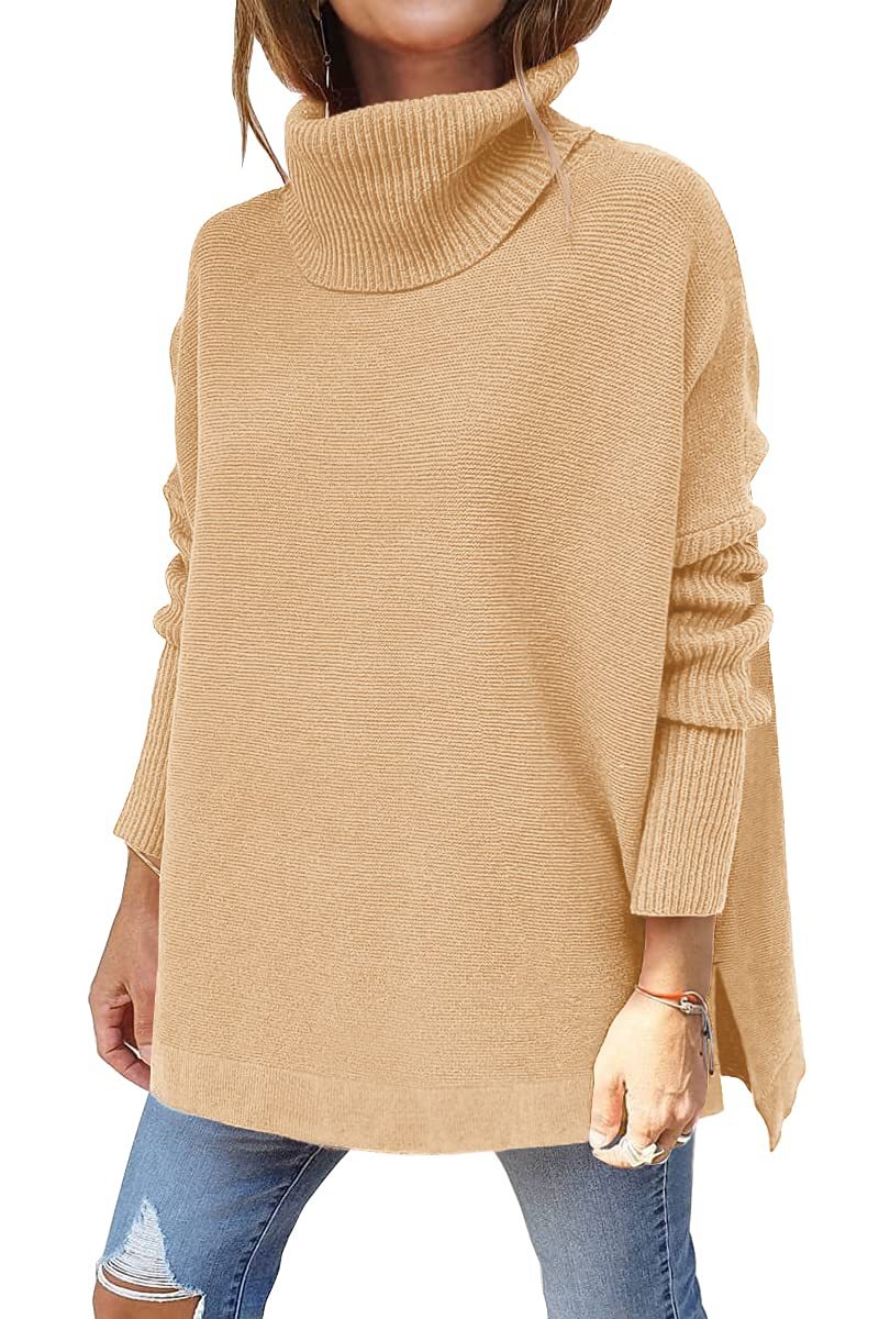 Latisha - Comfortable Oversized Turtleneck Sweater