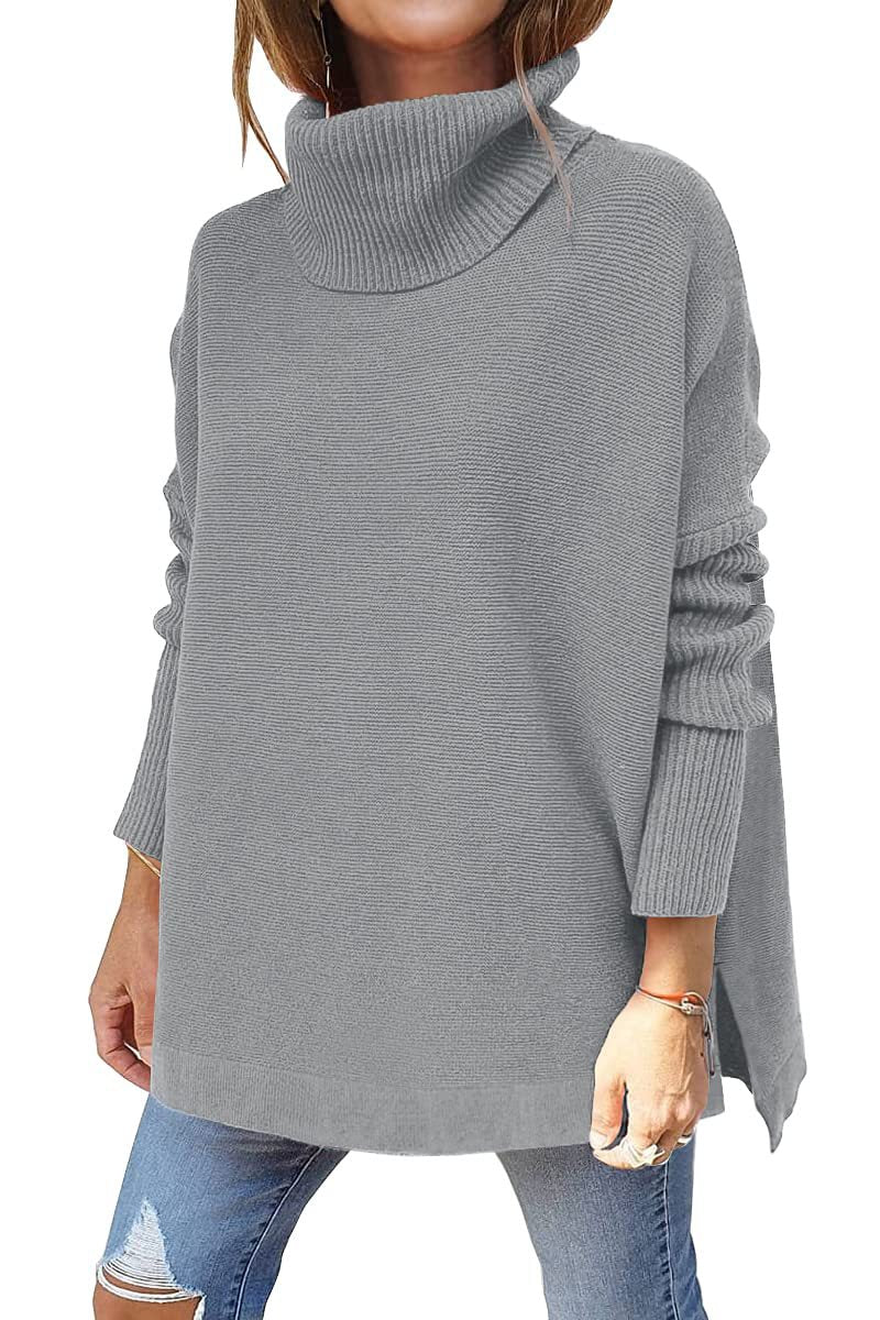 Latisha - Comfortable Oversized Turtleneck Sweater