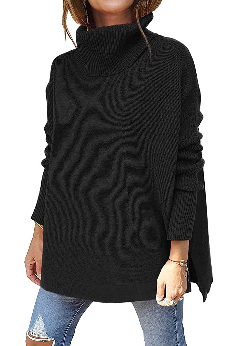 Latisha - Comfortable Oversized Turtleneck Sweater