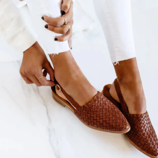 Leia - Handcrafted Flat Sandals
