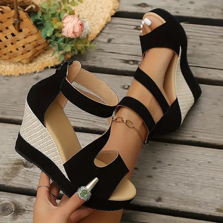 Leontyne – Orthopedic Wedge Sandals
