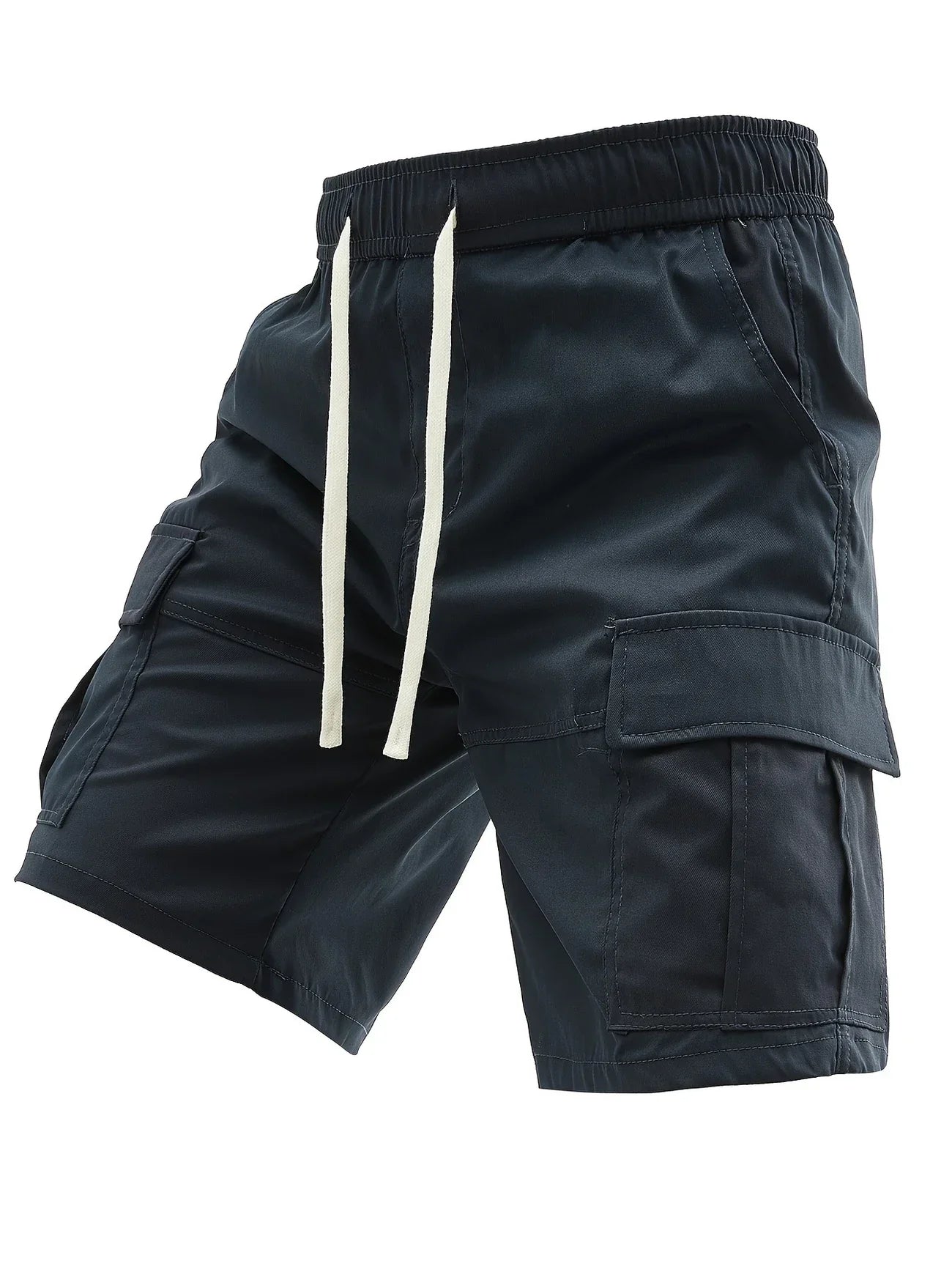 Lewand – Elegant Loose Fit Cargo Shorts With Side Pocket