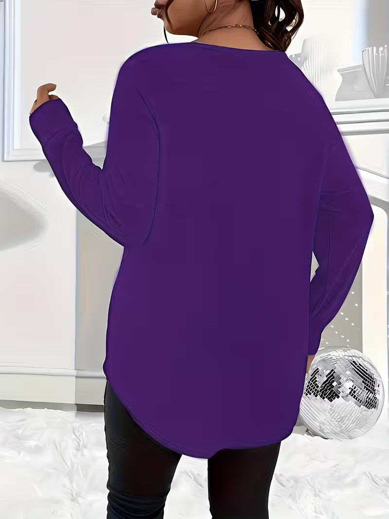 Liorah - Elegant Long Sleeve Shirt with Zipper