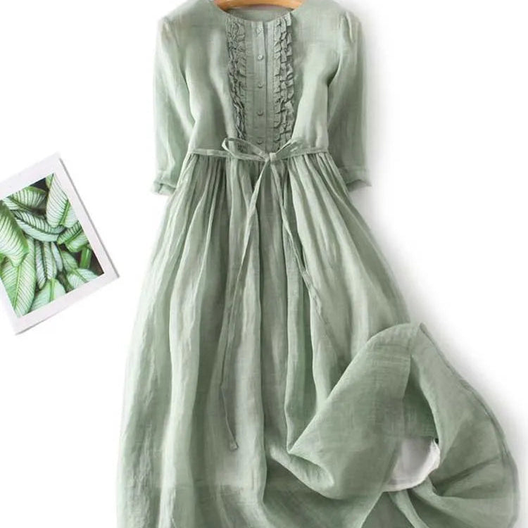 Lithumi - Maxi Dress Made of Linen