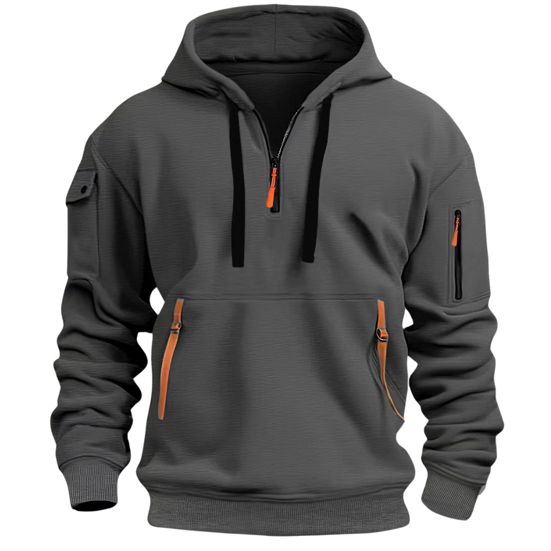 Ludomir – Long Sleeve Hoodie with Multiple Pockets