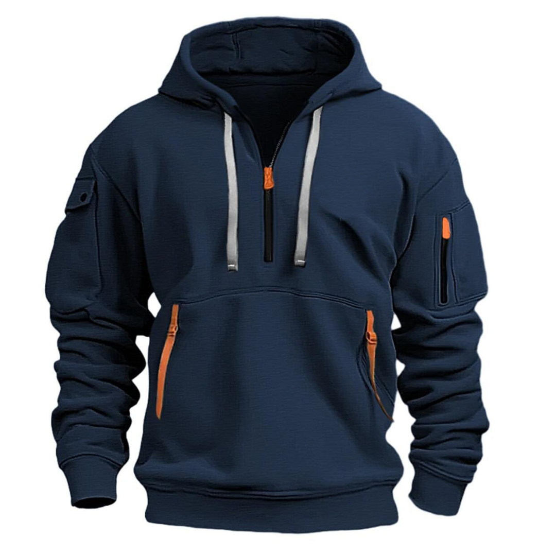 Ludomir – Long Sleeve Hoodie with Multiple Pockets