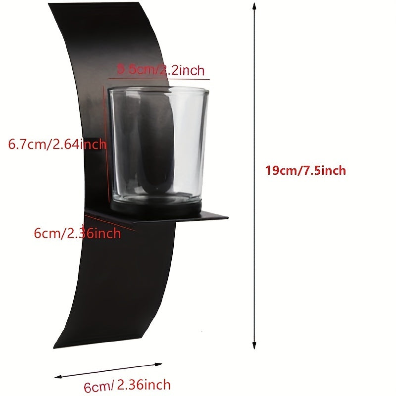 LumiSconce - 2 Piece Wall Sconce Candle Holders