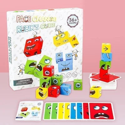 Bloques de Cubo Mágico con Caras Cambiantes