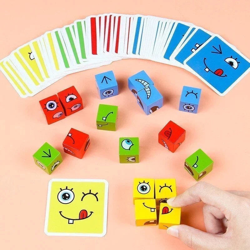 Bloques de Cubo Mágico con Caras Cambiantes